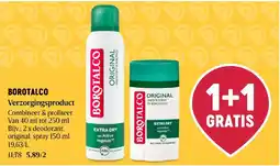 Delhaize Borotalco deodorant aanbieding