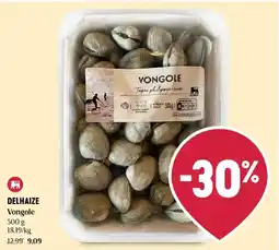 Delhaize Vongole aanbieding