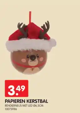 Yess Papieren kerstbal aanbieding