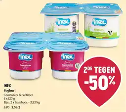 Delhaize Inex Yoghurt aanbieding