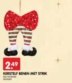 Yess Kerstelf benen met strik aanbieding