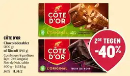 Delhaize Côte d'or chocoladetablet aanbieding