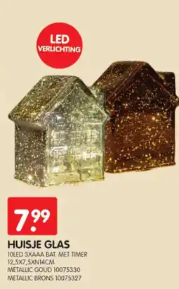 Yess Huisje glas aanbieding