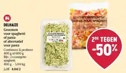 Delhaize Courgette spaghetti aanbieding