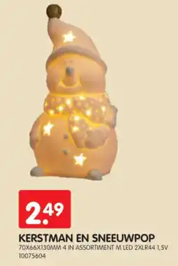 Yess kerstman en sneeuwpop aanbieding