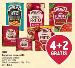Delhaize Heinz tomaten of bonen in blik aanbieding
