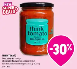 Delhaize think tomato tomatensaus aanbieding