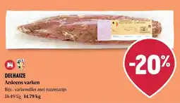Delhaize Ardeens varken aanbieding