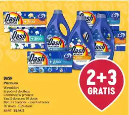 Delhaize Dash Platinum wasmiddel aanbieding