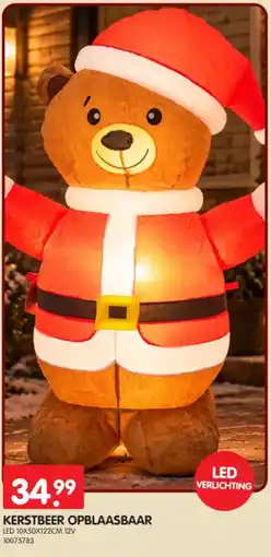 Yess Kerstbeer opblaasbaar aanbieding