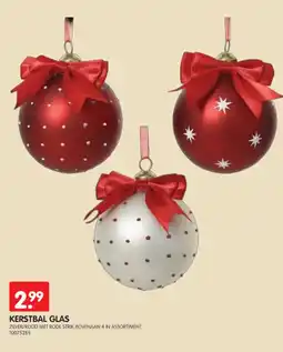 Yess Kerstbal glas aanbieding