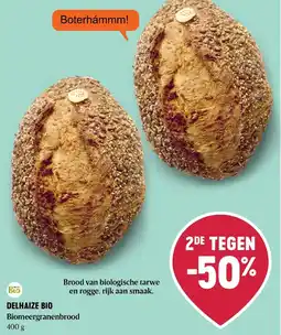 Delhaize Biomeergranenbrood aanbieding