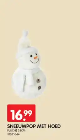 Yess Sneeuwpop met hoed aanbieding