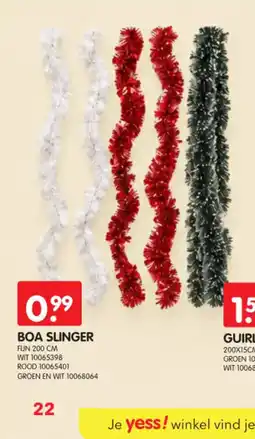 Yess Boa slinger aanbieding