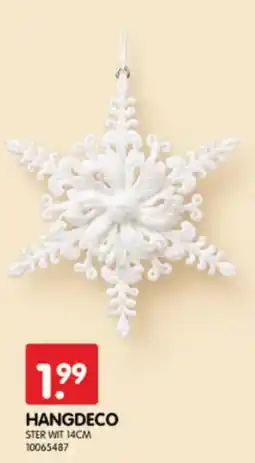 Yess Hangdeco ster wit aanbieding