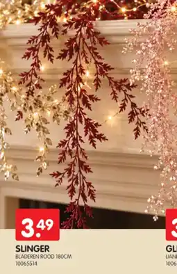 Yess Slinger bladeren rood aanbieding