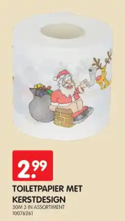 Yess toiletpapier met kerstdesign aanbieding