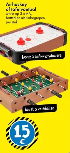TEDi Airhockey of tafelvoetbal aanbieding