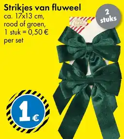 TEDi Strikjes van fluweel aanbieding