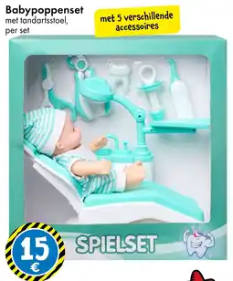 TEDi Babypoppenset met tandartsstoel aanbieding