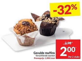 Intermarché Gevulde muffins aanbieding