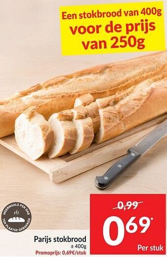 Intermarché Parijs stokbrood aanbieding