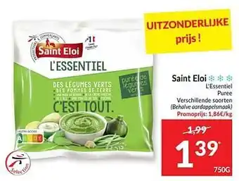 Intermarché Saint eloi l`essentiel puree 750g aanbieding
