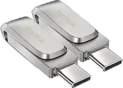 Coolblue SanDisk Ultra Dual Drive 3.1 Luxe 128 Go Lot de 2 aanbieding