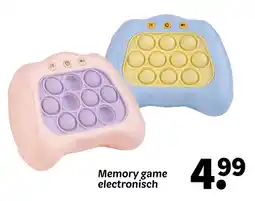 Wibra Memory game elektronisch aanbieding