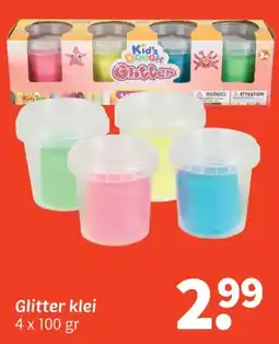 Wibra Glitter klei aanbieding