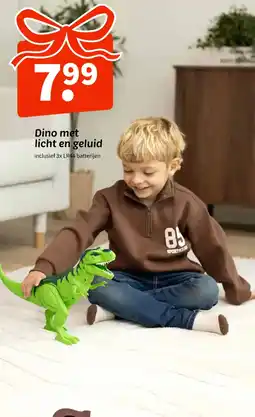 Wibra Dino met licht en geluid aanbieding