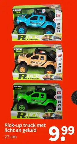 Wibra Pick-up truck met licht en geluid aanbieding
