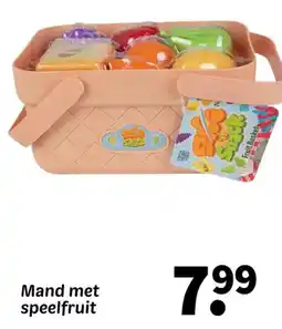 Wibra Mand met speelfruit aanbieding