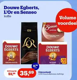 Bol.com Douwe Egberts, L'Or en Senseo koffie aanbieding