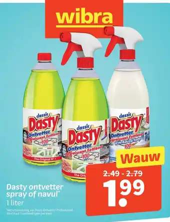 Dasty ontvetter spray of navul