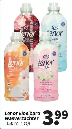 Wibra Lenor vloeibare wasverzachter aanbieding