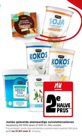 Jumbo gekoelde plantaardige zuivelalternatieven