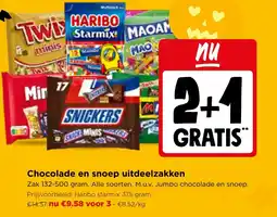 Jumbo Chocolade en snoep uitdeelzakken aanbieding