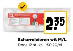 Jumbo Scharreleieren wit M/L aanbieding