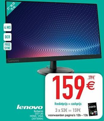 Cora Lenovo scherm d27-30 aanbieding