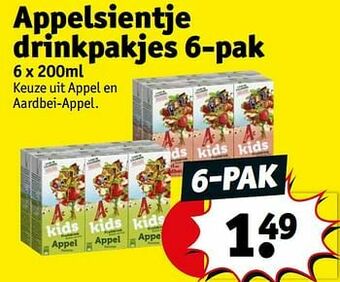 Appelsientje drinkpakjes
