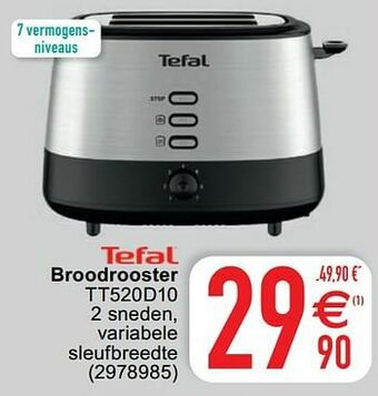 Tefal broodrooster tt520d10