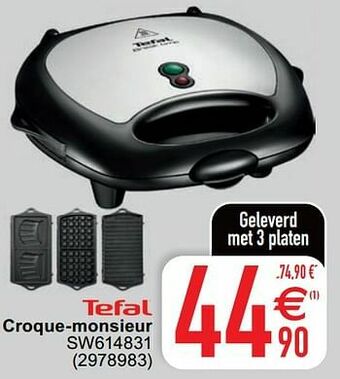 Cora Tefal croque-monsieur sw614831 aanbieding