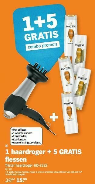 Albert Heijn Tristar haardroger hd-2322 aanbieding