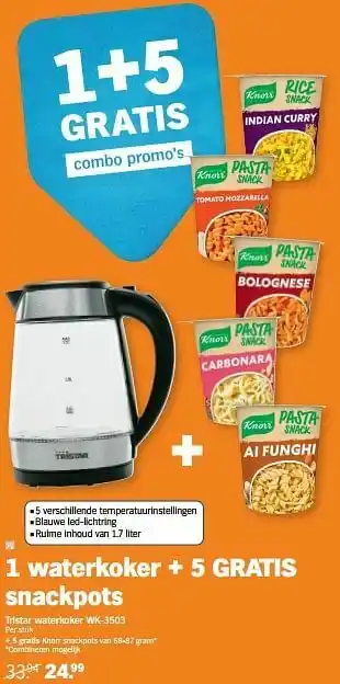 Albert Heijn Tristar waterkoker wk-3503 aanbieding