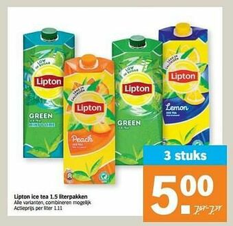 Albert Heijn Lipton ice tea aanbieding