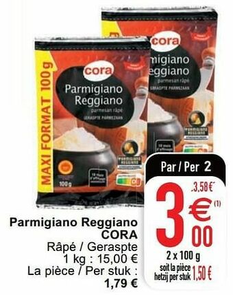 Cora Parmigiano reggiano cora aanbieding