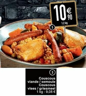 Cora Couscous viande - semoule couscous vlees - griesmeel aanbieding