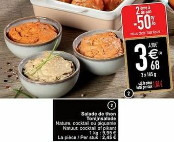 Cora Salade de thon tonijnsalade aanbieding