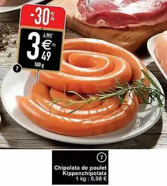 Chipolata de poulet kippenchipolata